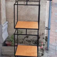 قفسه استند سلف فلزی دکوری 4 طبقه ساده و پیچ