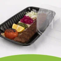 ظروف مشکی یکبار مصرف ویژه پایان نامه و رستوران ها