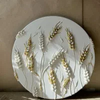 تابلو دکوراتیو مدرن . اسب و گندم نماد ثروت