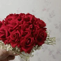 دسته گل عروس با رز مصنوعی مناسب هدیه