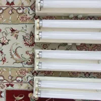 مهتابی دوقلو و تک نورسازان همراه با لامپ