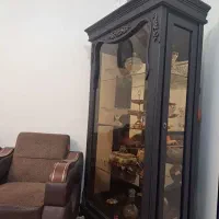 بوفه ظرف شیشه ای|بوفه، ویترین، کنسول|گرگان, |دیوار