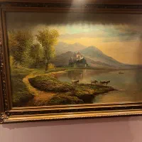 دو عدد نقاشی قدیمی ۱در ۱/۵  با قاب چوبی