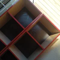 دوعدد بوفه قفسه ای|کتابخانه، شلف، قفسه‌های دیواری|مراغه, |دیوار