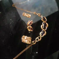 سرویس ژوپینگ ست باسنگ بنفش سلطنتی|بدلیجات|قوچان, |دیوار