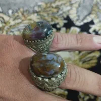 انگشتر نقره فیروزه و یاقوت|جواهرات|زابل, |دیوار