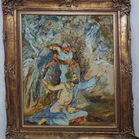 تابلو فرش ابریشم