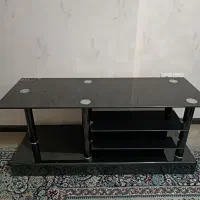 میز تلویزیون شیشه ایی ترک