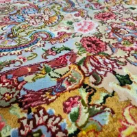 فرش تمام ابریشم یک جفت  ۹ متری