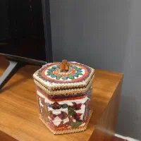 جا شکلاتی یا جا جواهری یا قندان پته کاردست کرمان