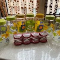 شیشه حبوبات و ترشی و خرده ریز