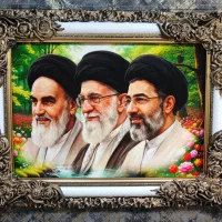 تابلوفرش عکس رهبر انقلاب|تابلو فرش|تهران, فلسطین (میدان انقلاب)|دیوار