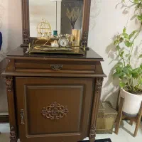 ایینه و کنسول چوبی طرح معرق
