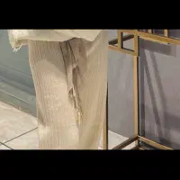 شلوار بافت راه راه