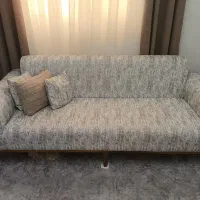 مبلمان 8 نفره نو کلاف چوب نراد و پارچه ترک|مبلمان خانگی و میز عسلی|تهران, شهرک چیتگر|دیوار