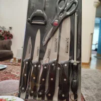 سرویس چاقو و قیچی به همراه تخته