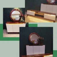 آینه و کنسول لوکس چوب یار تولید مستقیم طرح های خاص|بوفه، ویترین، کنسول|پردیس, فاز ۱۱|دیوار