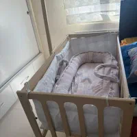 تخت گهواره ای کنار مادر همراه غلت گیر|تخت و صندلی بچه|تهران, ورزشگاه آزادی|دیوار