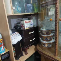 گلدان نونو بوفه وبرج تلویزیون قدیم|بوفه، ویترین، کنسول|بروجرد, |دیوار