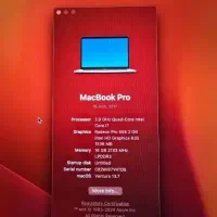 مک بوک پرو 2017 تاچ بار 15 اینچی|رایانه همراه|شیراز, گل سرخ|دیوار