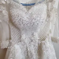 لباس عروس کارشده زیبا