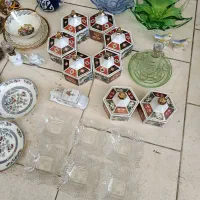 گلدان‌های قاجاری و چراغ نفتی|کلکسیون اشیاء عتیقه|قم, هفت تیر|دیوار