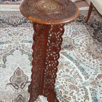 میز تلفن تمام چوب منبت و معرق کارهندی|میز تلفن|تهران, امام زاده عبدالله|دیوار