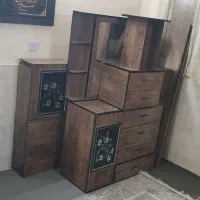 دراورشیک تمامmdfمیز ارایش تخت وپاتختی ودراور ست|تخت و سرویس خواب|ری, علایین|دیوار