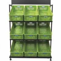 استند میوه 3 طبقه جعبه پلاستیک