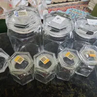 پاسماوری و جا ادویه  بطری اب و شیشه خالی