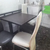 ۱۲تا صندلی پارچه ای پایه استیل