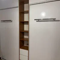 تخت تاشو و کتابخانه|تخت و سرویس خواب|تهران, افسریه شمالی|دیوار