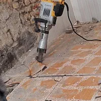 پیکورکاری کندن تخریب اتاق وکف کانال آب برق هود