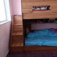 تخت خواب دو طبقه تمام ام دی اف