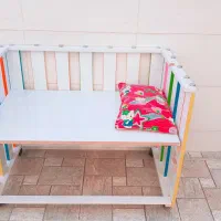 فروش تخت نوزاد کنار مادر تمیز درحد نو|اسباب و اثاث بچه|بندر کنگان, |دیوار