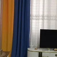 پرده مخملی دورنگ|پرده، رانر، رومیزی|گلستان (تهران), |دیوار