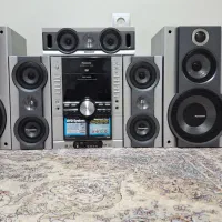 ظبط پانسونیک پنج دیسک هفت تکه سالم بلوتوث خورشده|سیستم صوتی خانگی|مشکین‌دشت, |دیوار