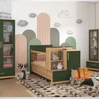 ست تخت و گهواره نوزاد %