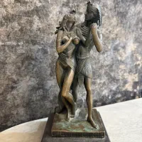 مجسمه برنز سیاه خارجی قدیمی