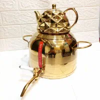 کتری قوری استیل شیر دار کف چدن طرح سنگی|قوری، کتری، قهوه‌ساز دستی|تهران, شوش|دیوار