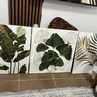 تابلو سه تیکه سه بعدی نقاشی