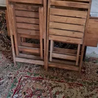 میزوصندلی چوبی تاشو