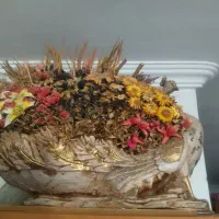 مجسمه با گل