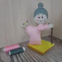 جا سوزنی پیر زن آویز فانتزی نمدی