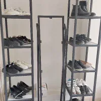 رگال آهنی جاکفشی وآینه و رگال لباس