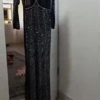 لباس مجلسی مشکی فول نگین