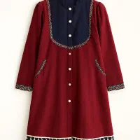 مانتو پاییزه دخترانه سنتی هنری|لباس|رشت, فلسطین|دیوار