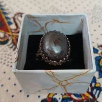 انگشتر حدید سنگ معدنی و رکاب استیل