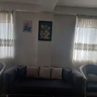پرده پذیرایی دو تکه به همراه دکور مخمل|پرده، رانر، رومیزی|تهران, اتابک|دیوار