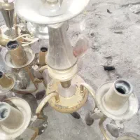 لوستر ۳شاخه برقی سالم ولی رنگ پریدگی|لوستر و چراغ آویز|اصفهان, گرکان|دیوار